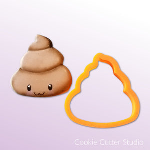 Poop Emoji Cookie Cutter, Potty Cookie Cutters