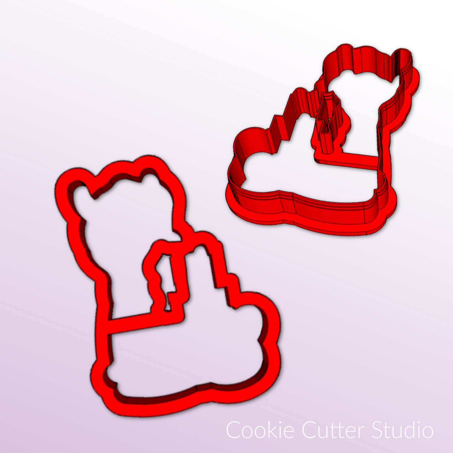 Christmas Llama Cookie Cutter Set, Christmas Cookie Cutters