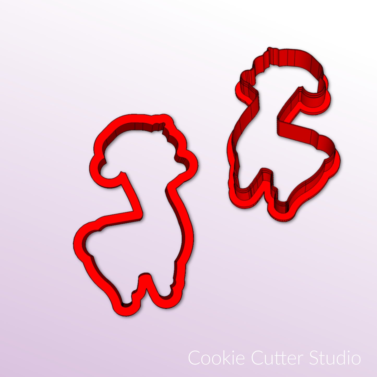 Christmas Llama Cookie Cutter Set, Christmas Cookie Cutters