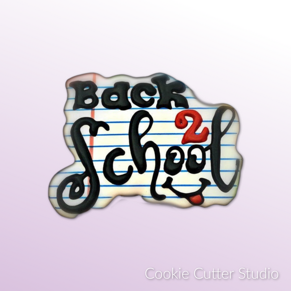 Back to School Plaque Cookie Cutter