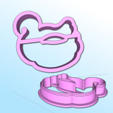 Flamingo Float Cookie Cutter, Pool Float Cookie Cutter