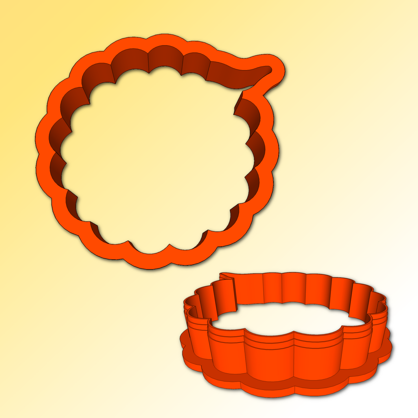 Ghost Plaque Cookie Cutter, Halloween Cookie Cutter
