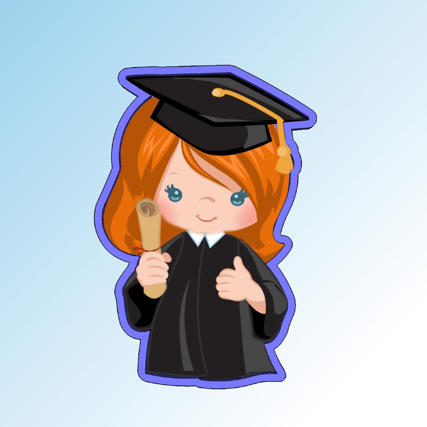 Graduation Girl Cookie Cutter