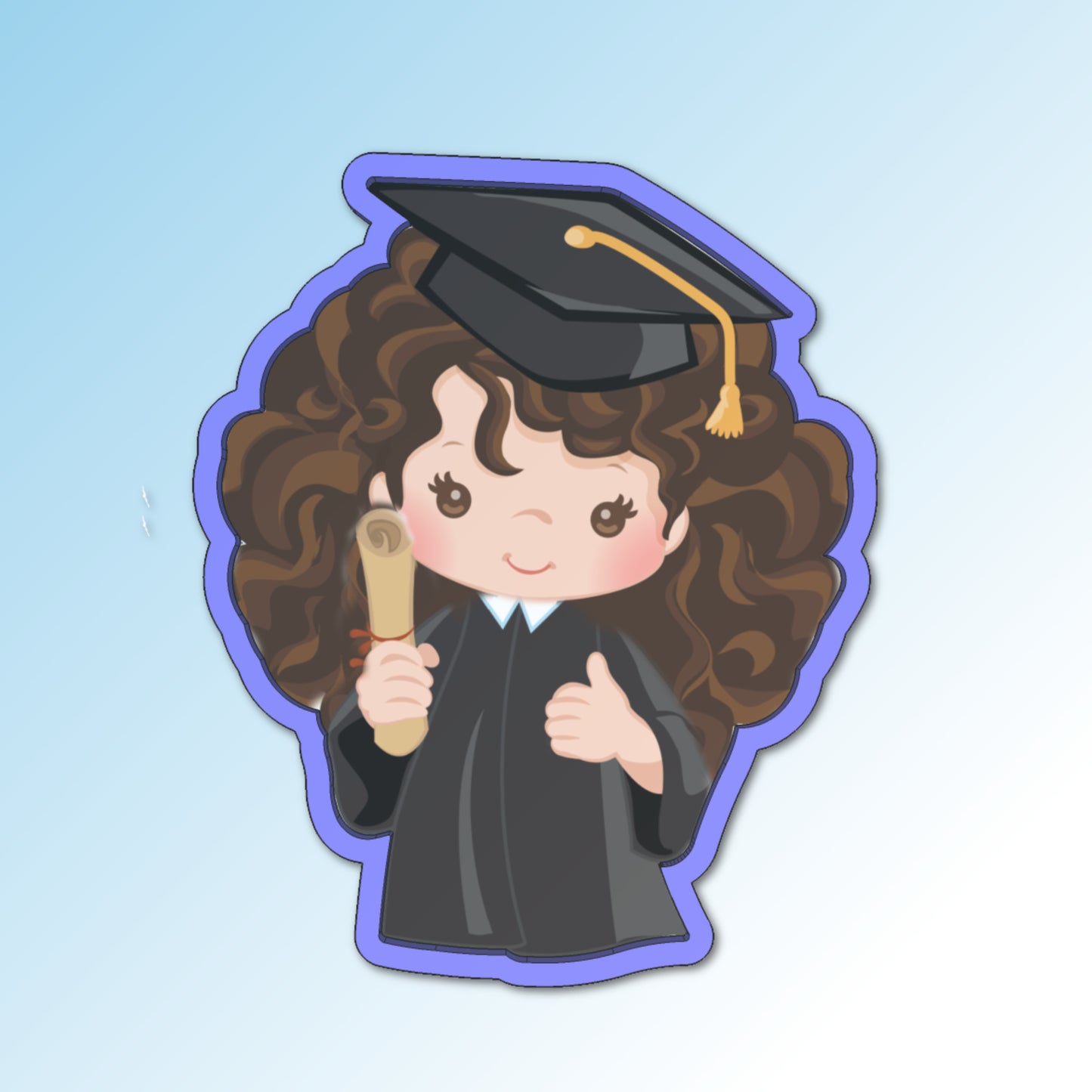 Graduation Girl Cookie Cutter