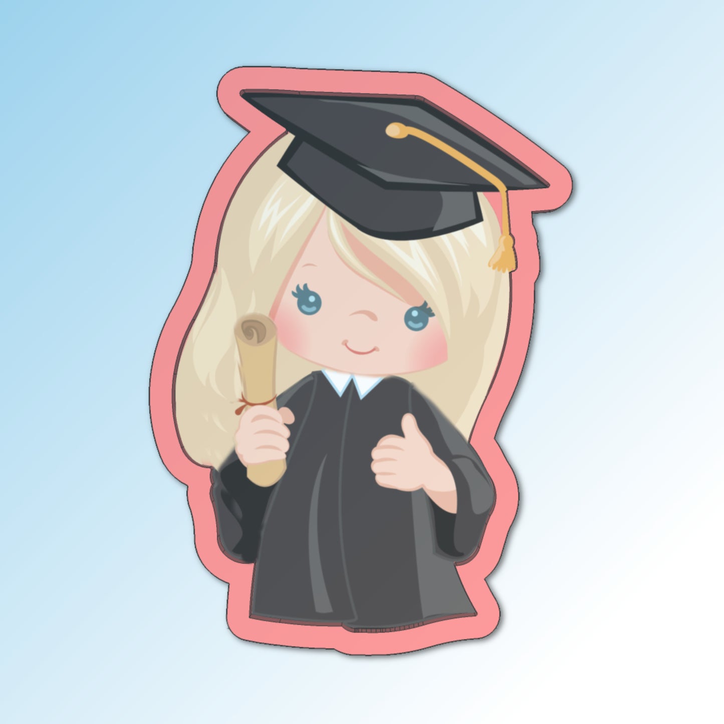 Graduation Girl Cookie Cutter