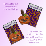 Halloween Cookie Card - Jack O Lanterns