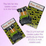 Halloween Cookie Card - Witch Feet