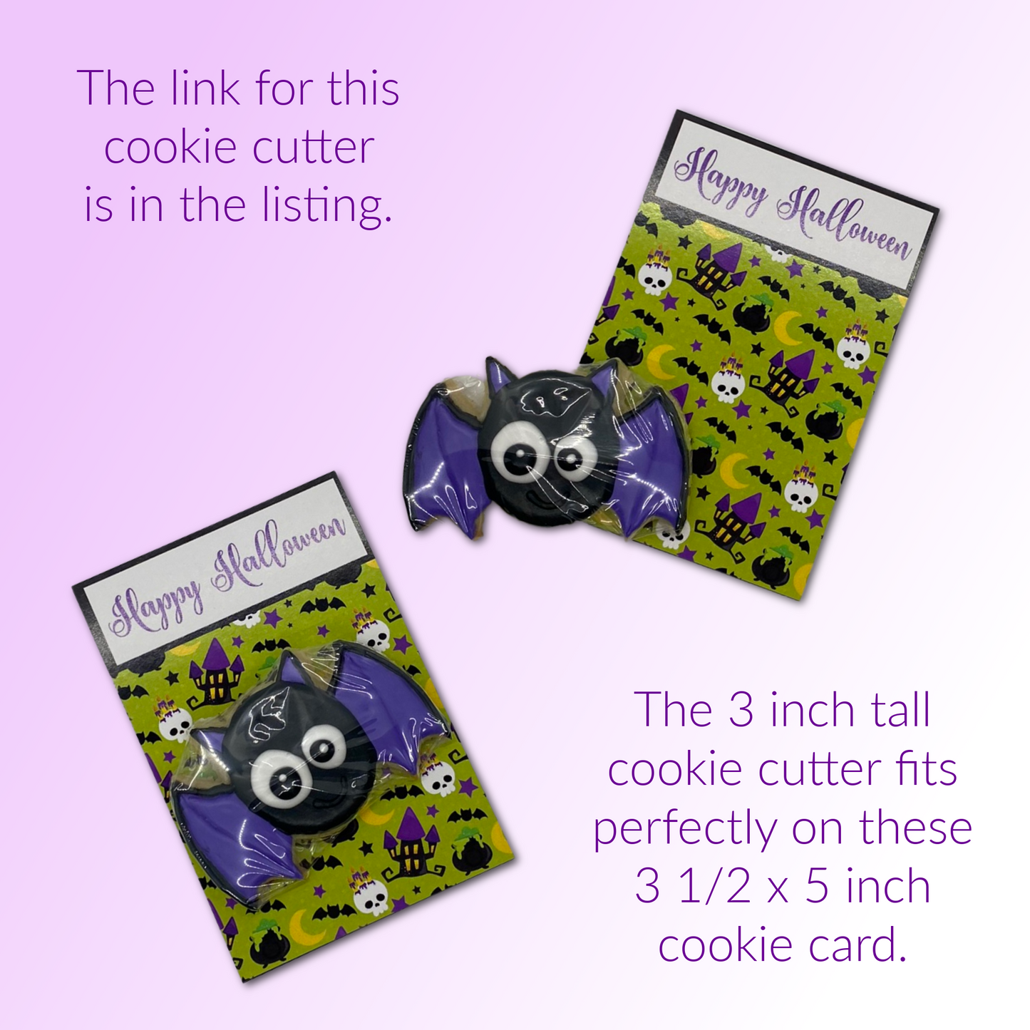 Halloween Cookie Card - Spooky House