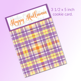 Halloween Cookie Card - Plaid