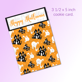 Halloween Cookie Card - Haunted House & Ghost