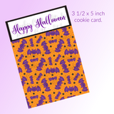 Halloween Cookie Card - Bat