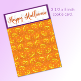 Halloween Cookie Card - Jack O Lantern Faces