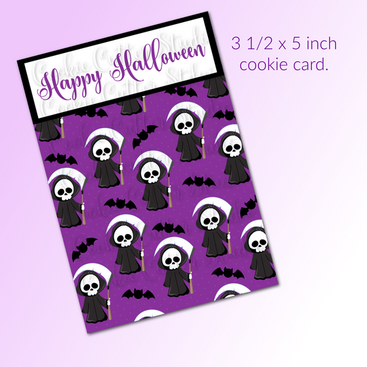 Halloween Cookie Card - Grim Reaper