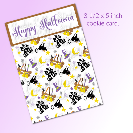 Halloween Cookie Card - Witch