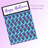 Halloween Cookie Card - Cat in a Witch Hat
