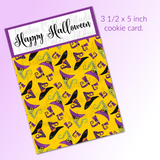Halloween Cookie Card - Witch Hats
