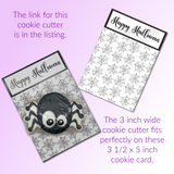 Halloween Cookie Card - Spider Web
