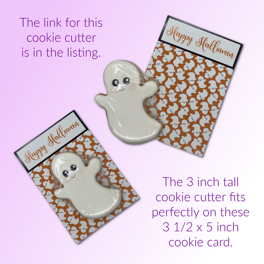 Halloween Cookie Card - Ghost