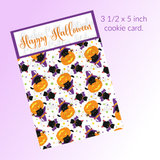 Halloween Cookie Card - Cat & Pumpkin
