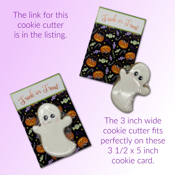 Halloween Cookie Card - Pumpkins and Candy