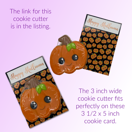 Halloween Cookie Card - Pumpkins