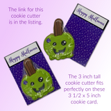 Halloween Cookie Card - Purple Stars