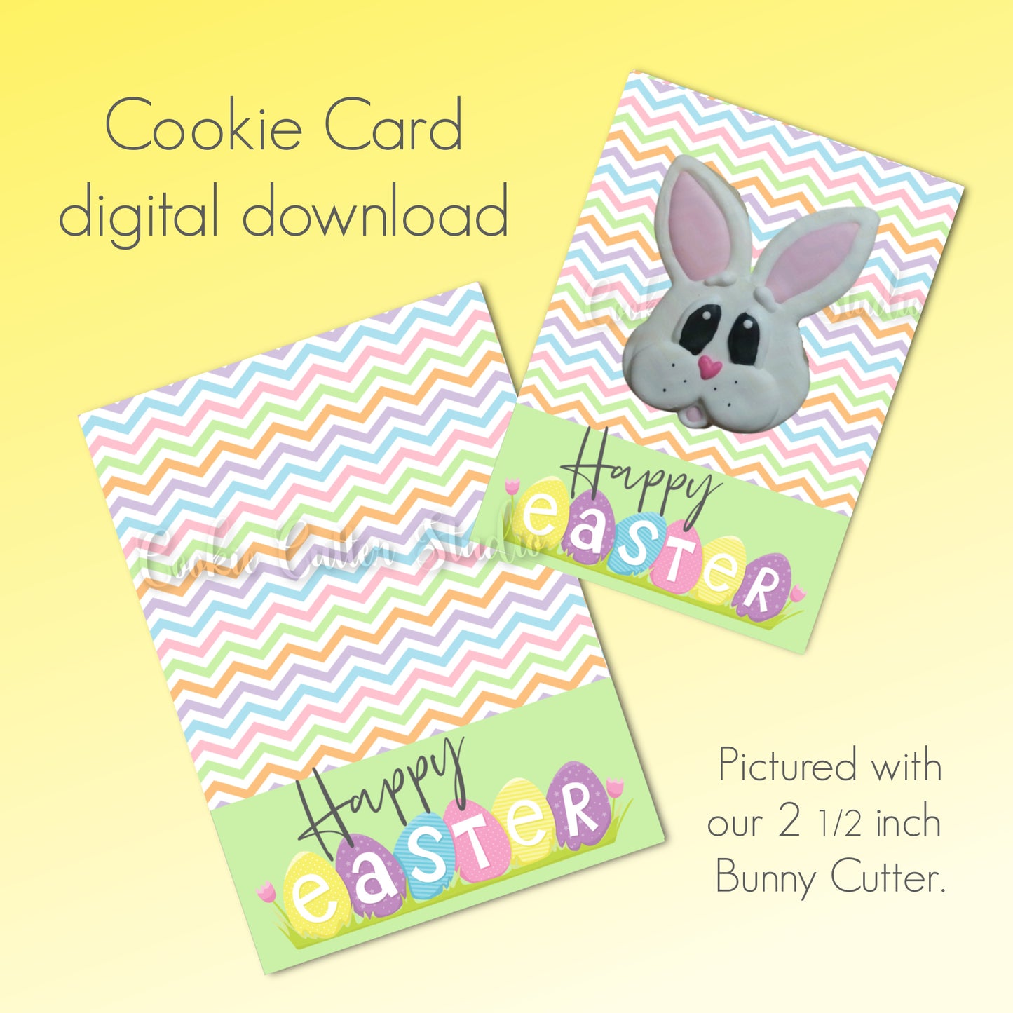 Happy Easter Cookie Card