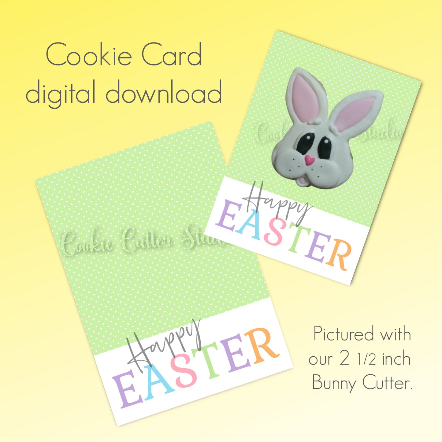 Happy Easter Cookie Card