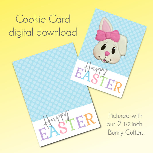 Happy Easter Cookie Card