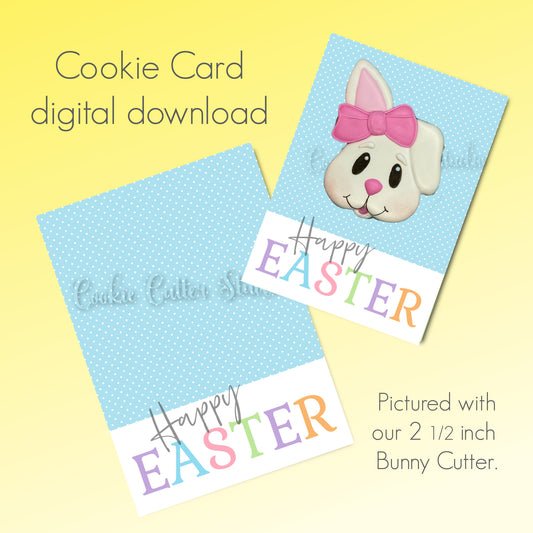 Happy Easter Cookie Card