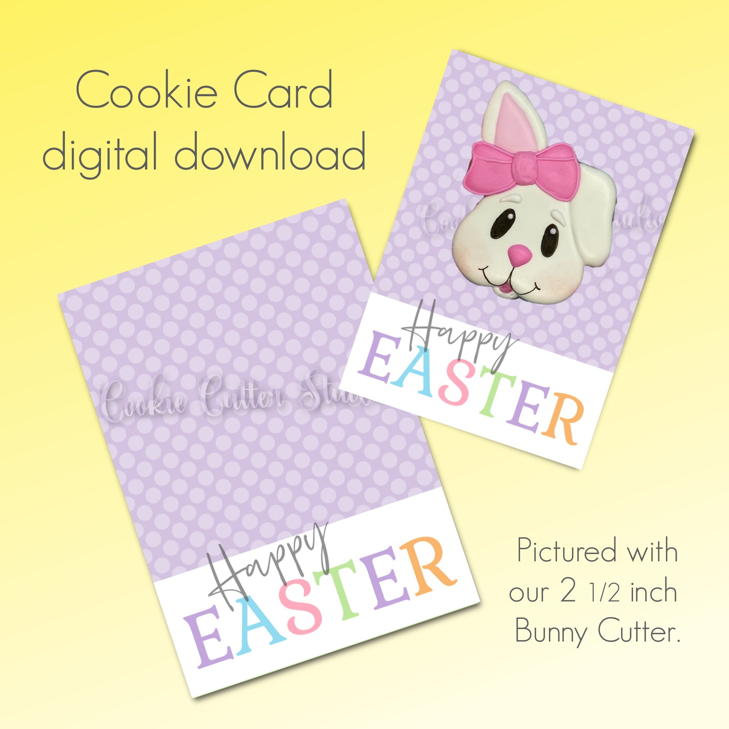 Happy Easter Cookie Card
