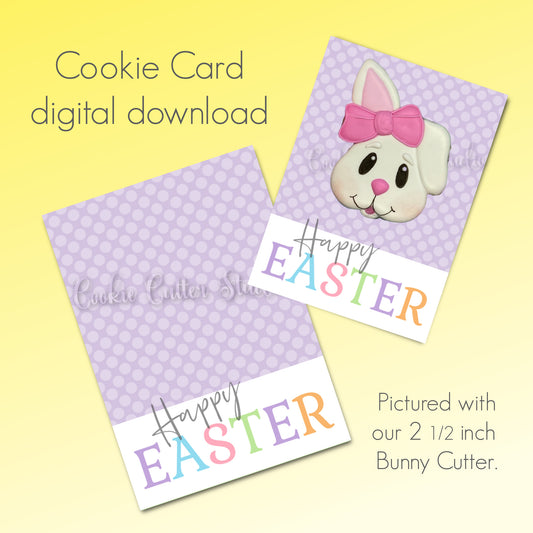Happy Easter Cookie Card