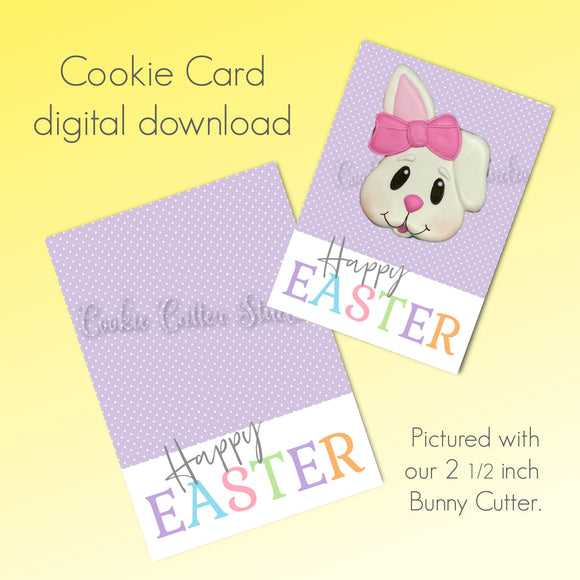 Happy Easter Cookie Card