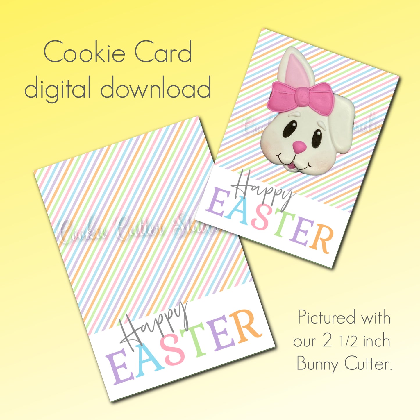 Happy Easter Cookie Card