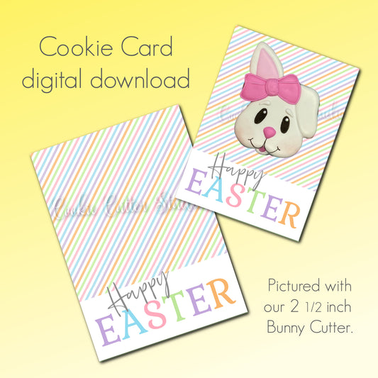 Happy Easter Cookie Card