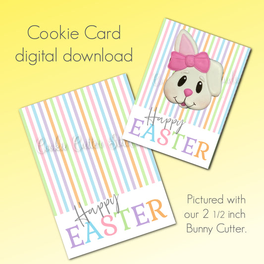 Happy Easter Cookie Card
