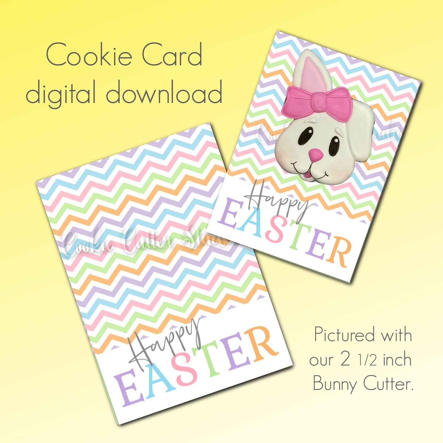 Happy Easter Cookie Card