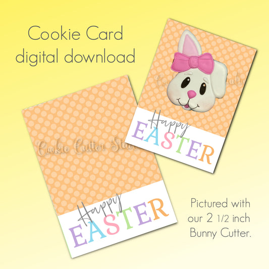Happy Easter Cookie Card