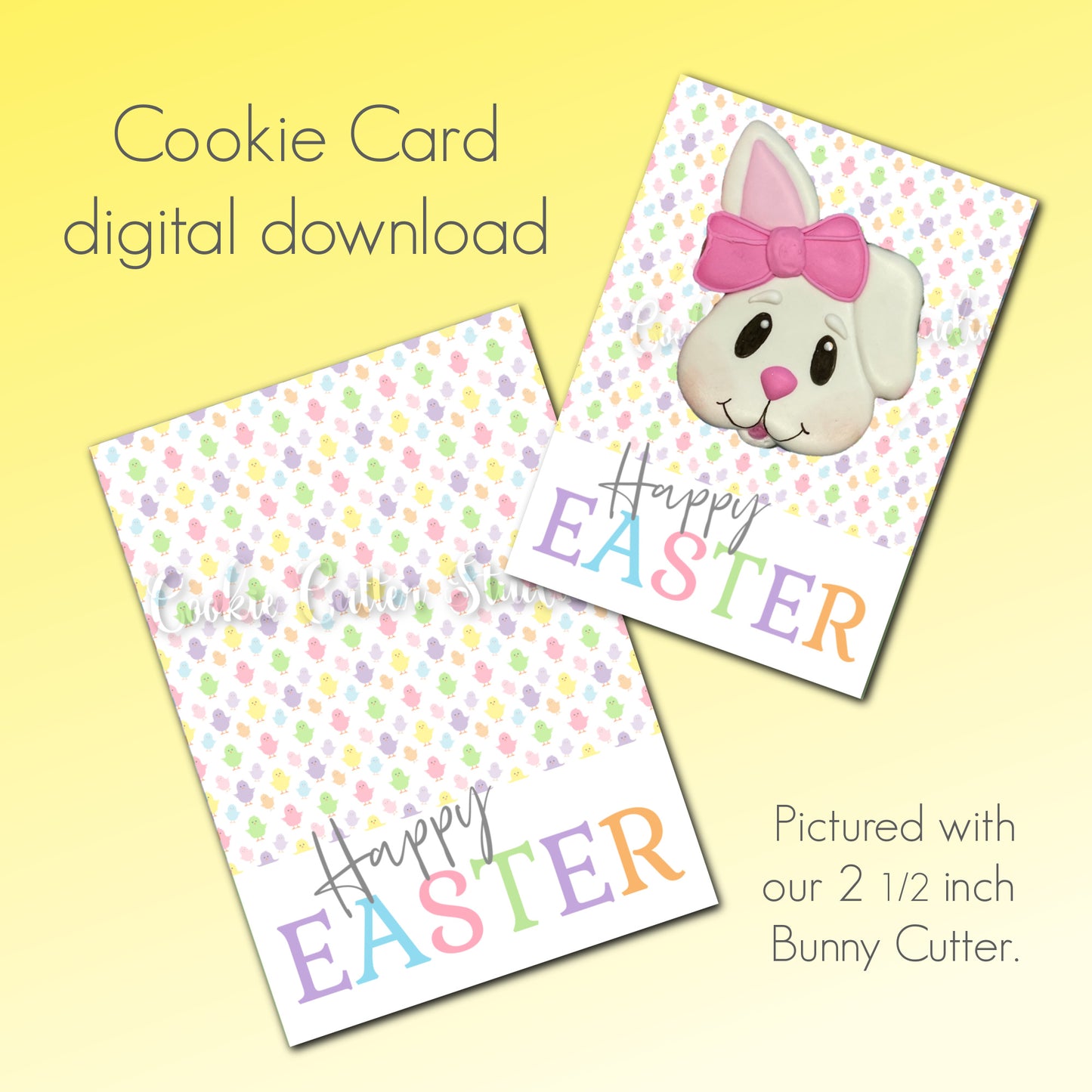 Happy Easter Cookie Card