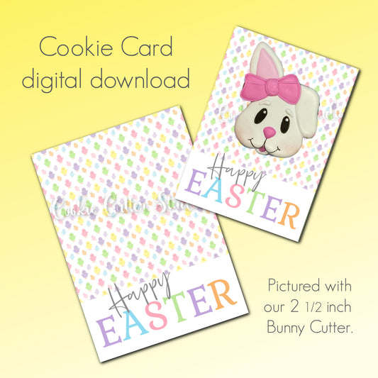 Happy Easter Cookie Card