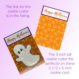 Halloween Cookie Card - Jack O Lantern Faces