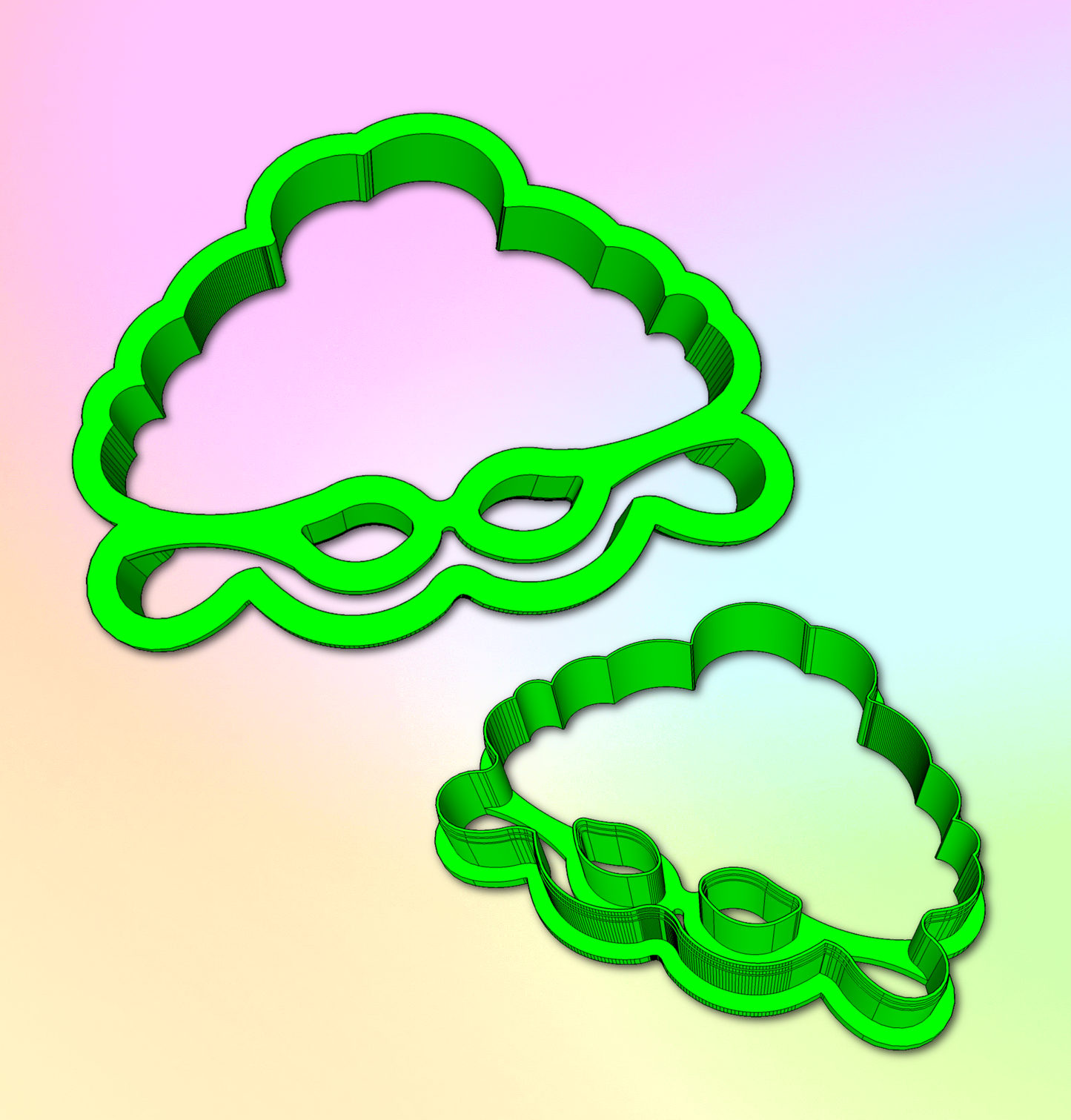 Mardi Gras Mask Cookie Cutter #18