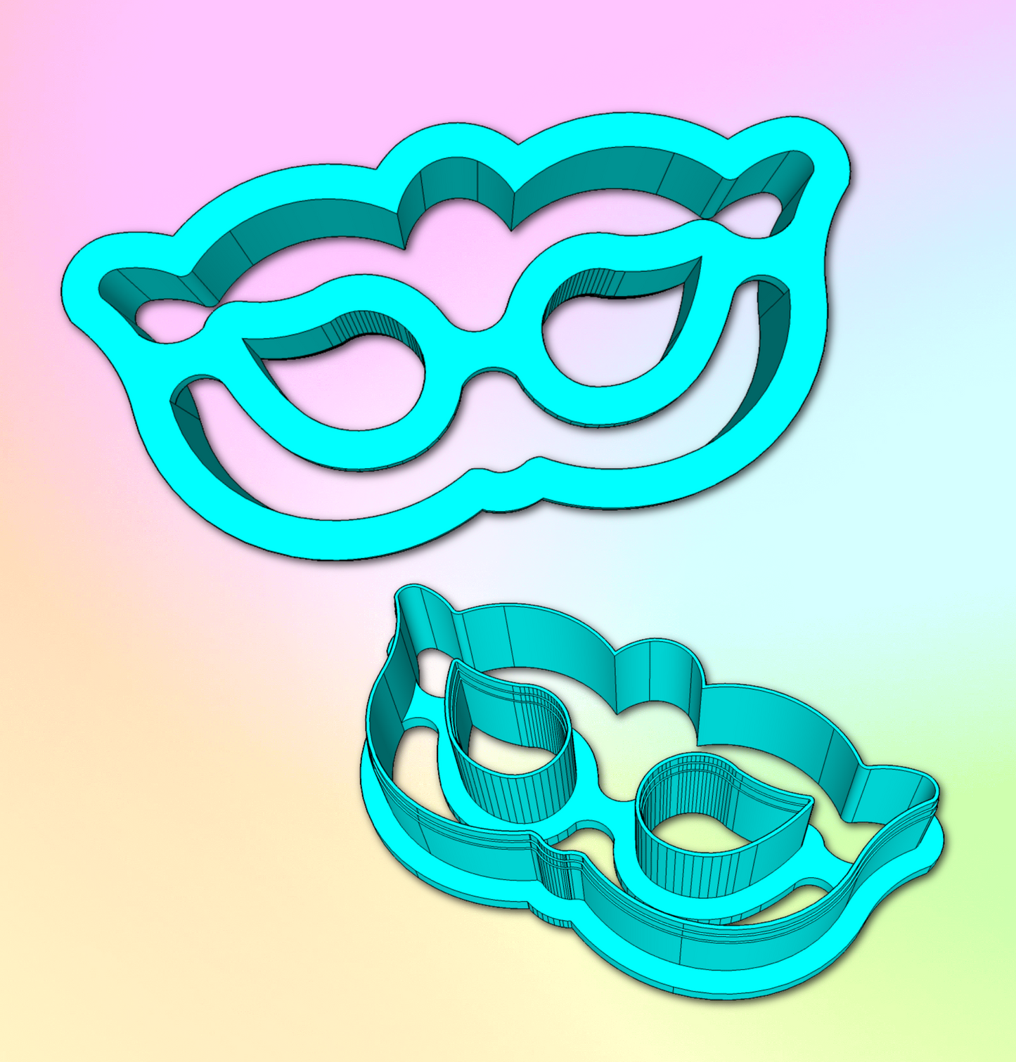 Mardi Gras Mask Cookie Cutter #14