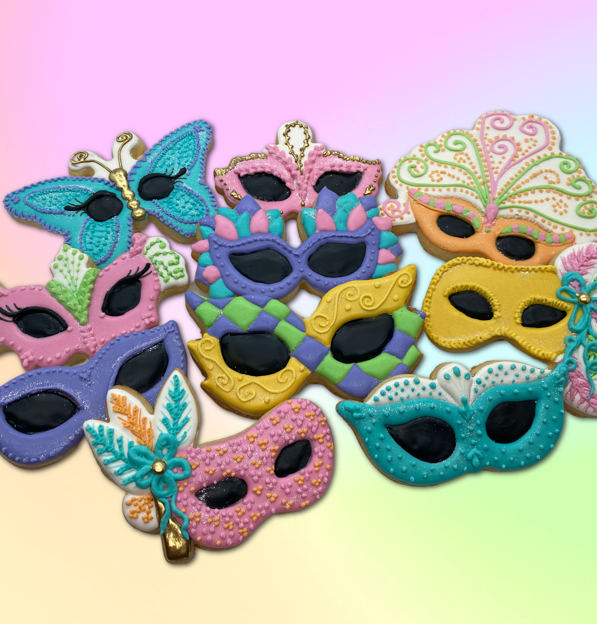 Mardi Gras Masks — Cookies!  Mardi gras, Mardi gras mask, Mardi