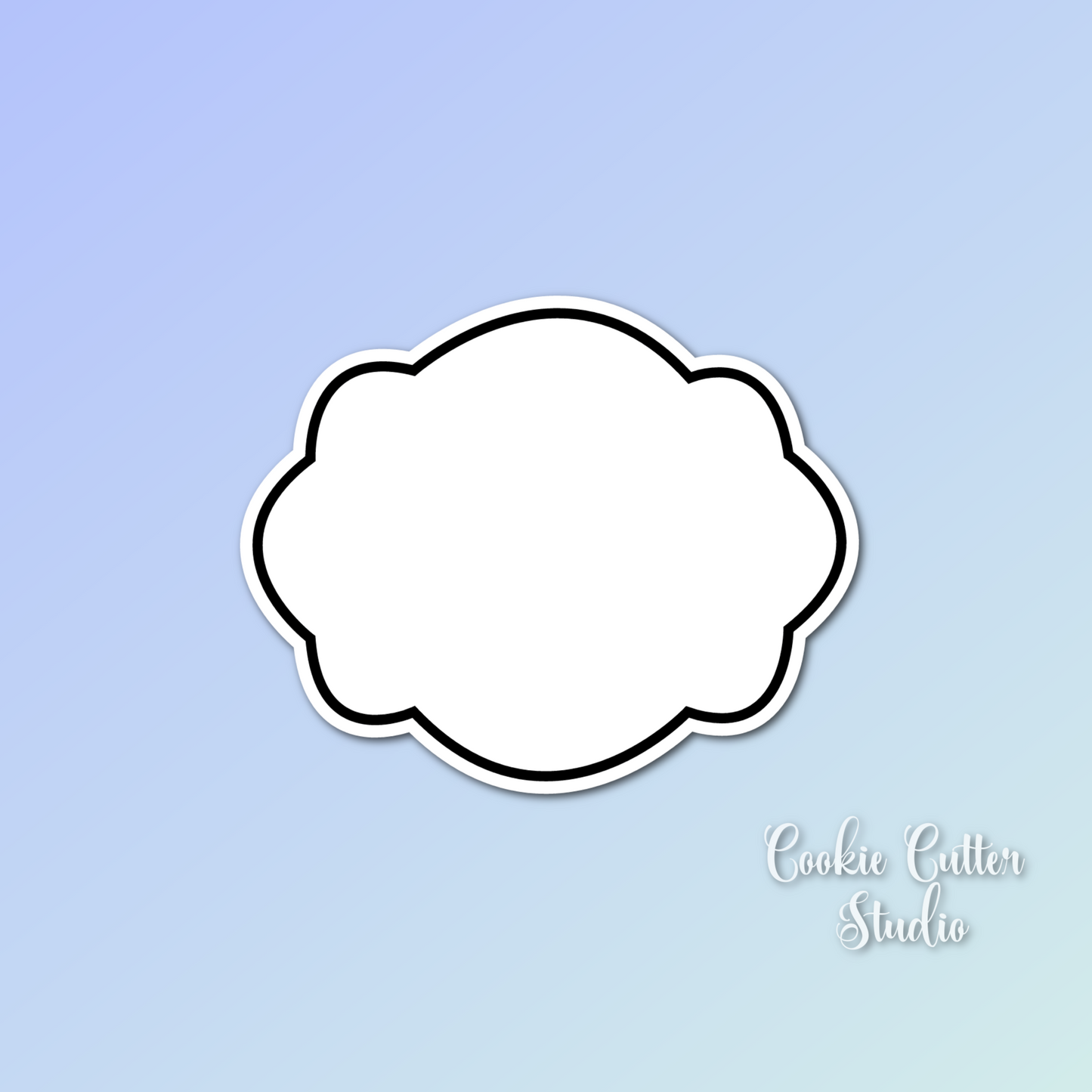 Oval Plaque Cookie Cutter