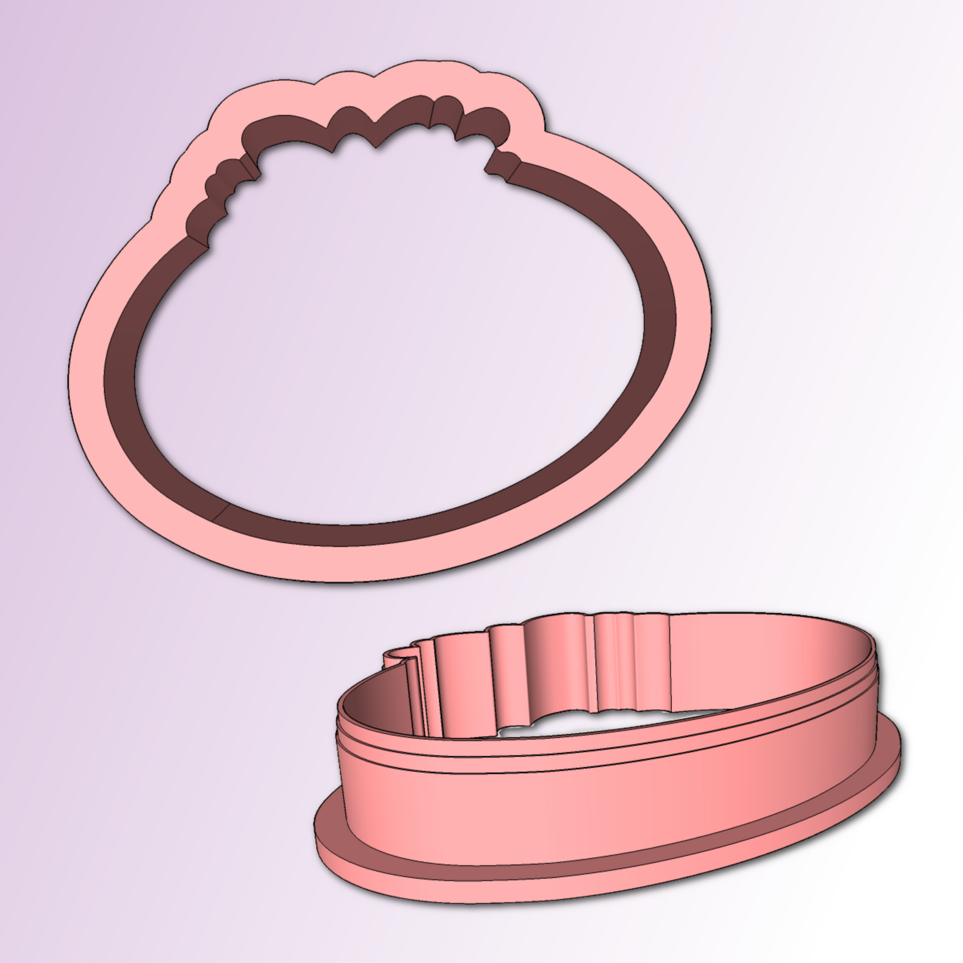Floral Plaque Cookie Cutter