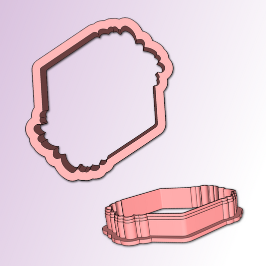 Floral Plaque Cookie Cutter