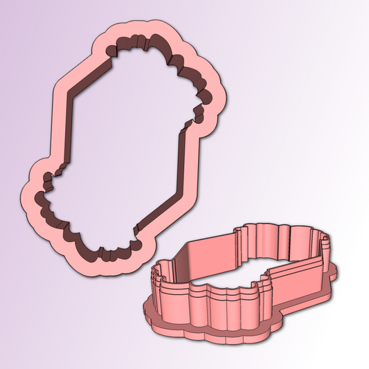 Floral Plaque Cookie Cutter
