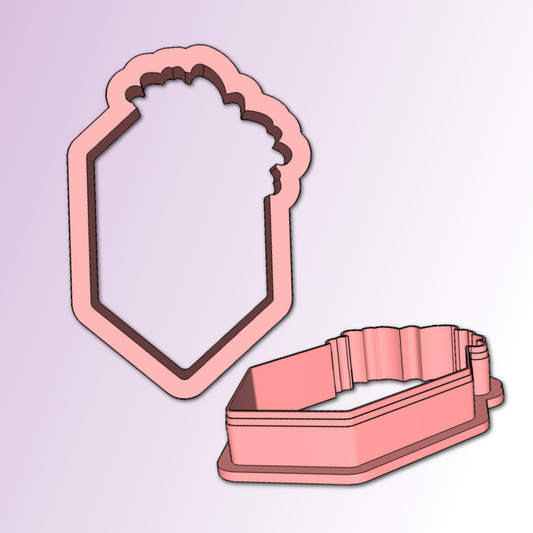 Floral Plaque Cookie Cutter