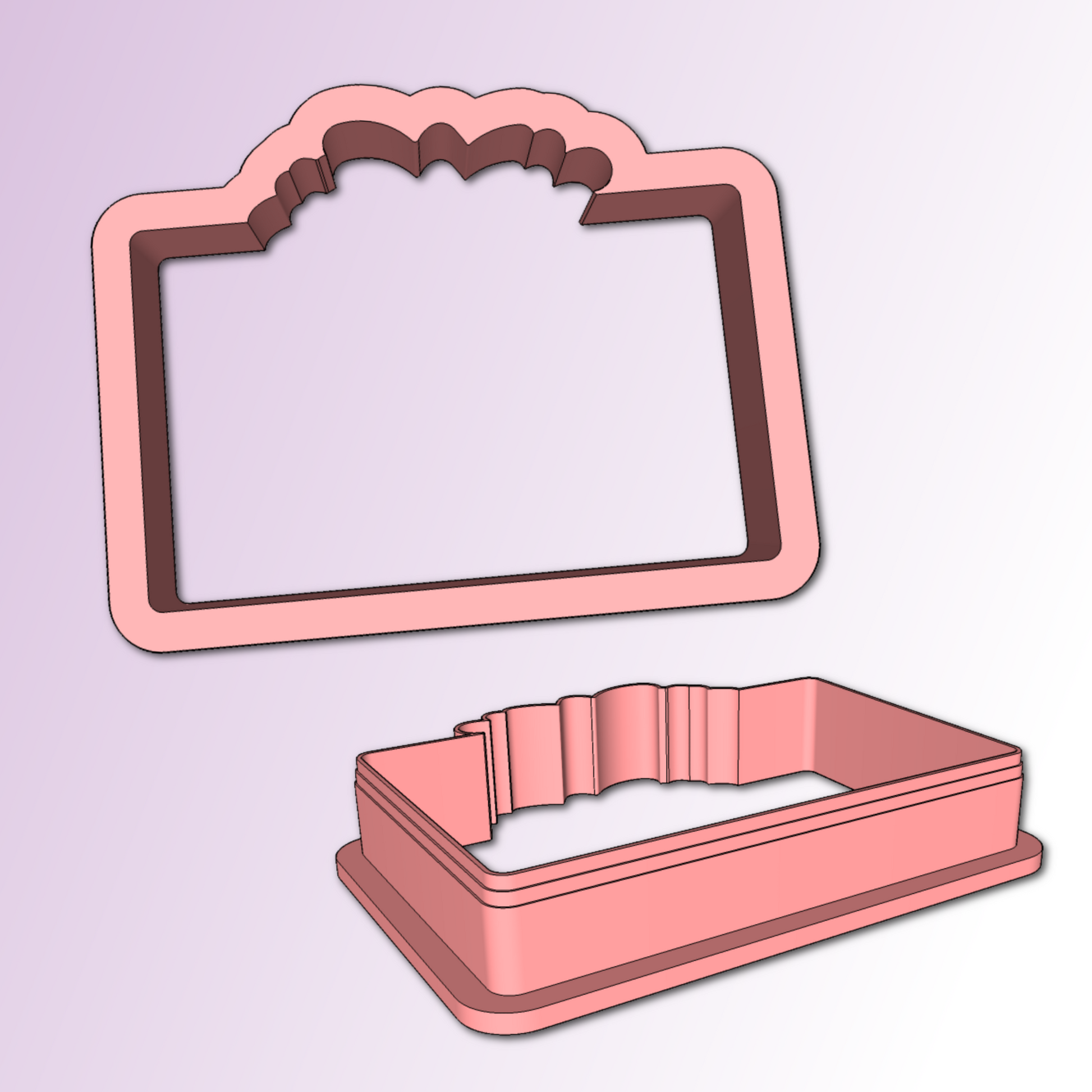 Floral Plaque Cookie Cutter